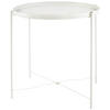 POMOĆNI STOLIĆ bijela  metal   - bijela/crna, Basics, metal (41,5/41,5/43cm) - Ambia Home