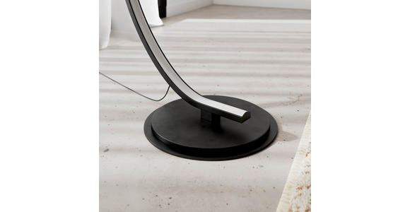 LED-STEHLEUCHTE Ogma 81/28/165 cm  - Schwarz, Design, Kunststoff/Metall (81/28/165cm) - Novel