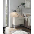 NACHTSCHRANK 60/59,7/43 cm  - Chromfarben/Champagner, Basics, Glas/Holzwerkstoff (60/59,7/43cm) - Dieter Knoll