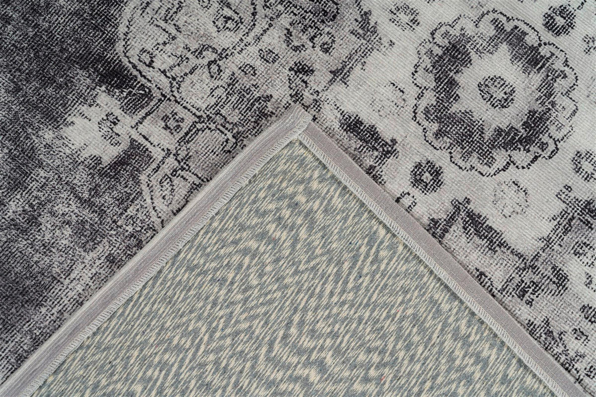 FLACHWEBETEPPICH 140/200 cm Vintage 8400 Hellgrau Hellgrau  - Hellgrau, KONVENTIONELL, Textil (140/200cm)