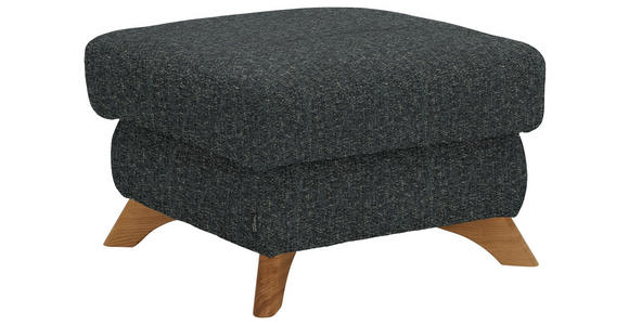 HOCKER Chenille Grau - Eichefarben/Grau, MODERN, Holz/Textil (65/47/65cm) - Valnatura