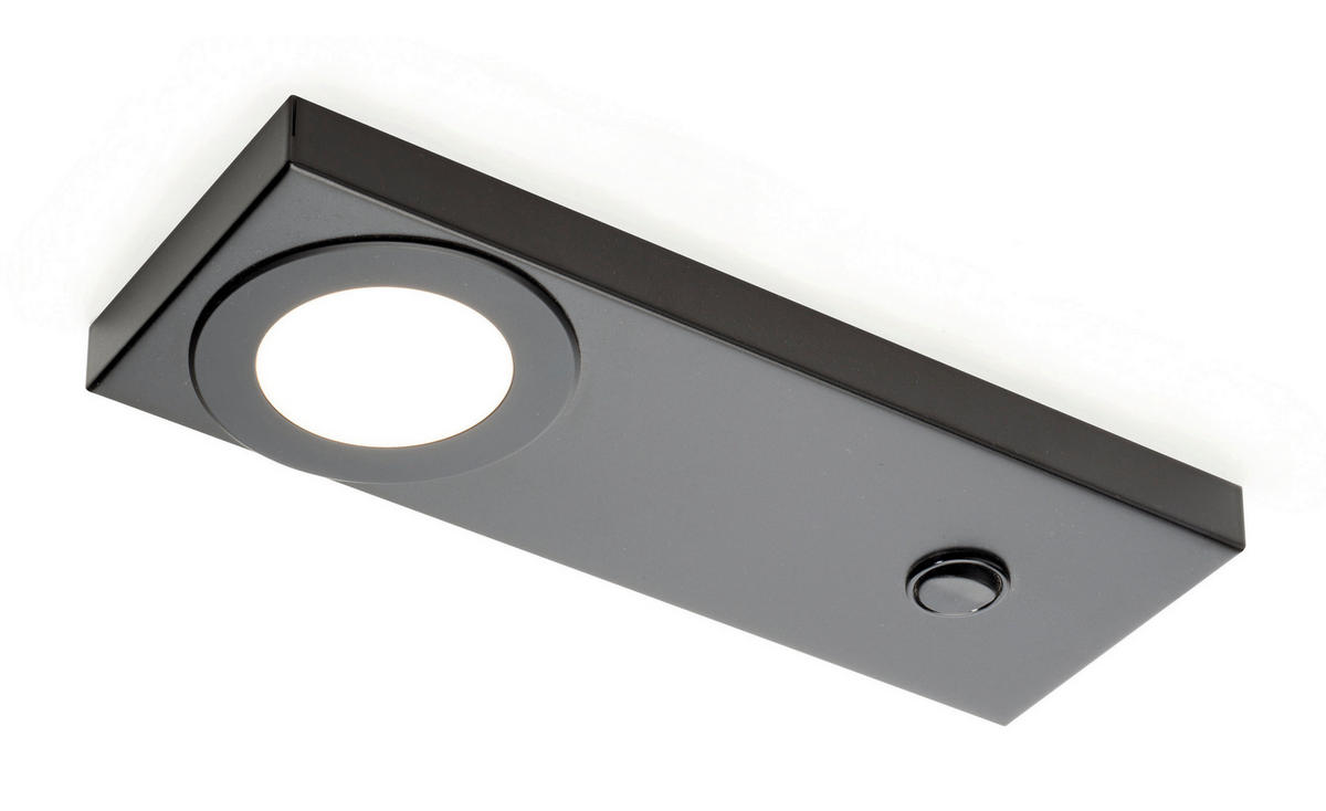 UNTERBAULEUCHTEN-SET - Schwarz, Basics, Metall (20,6/7,2/1,6cm) - HKT