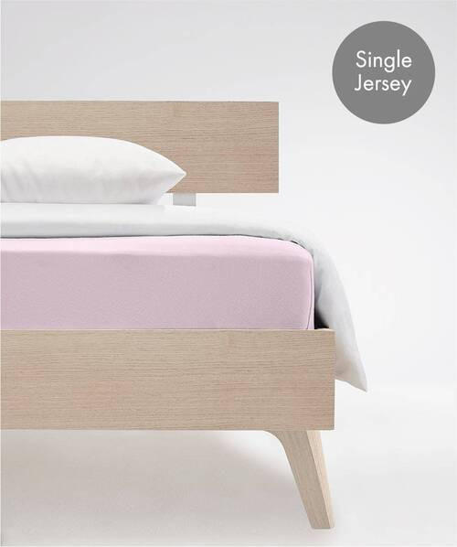 SPANNBETTTUCH Jenny C Single-Jersey  - Rosa, Basics, Textil (100/200cm) - Fleuresse