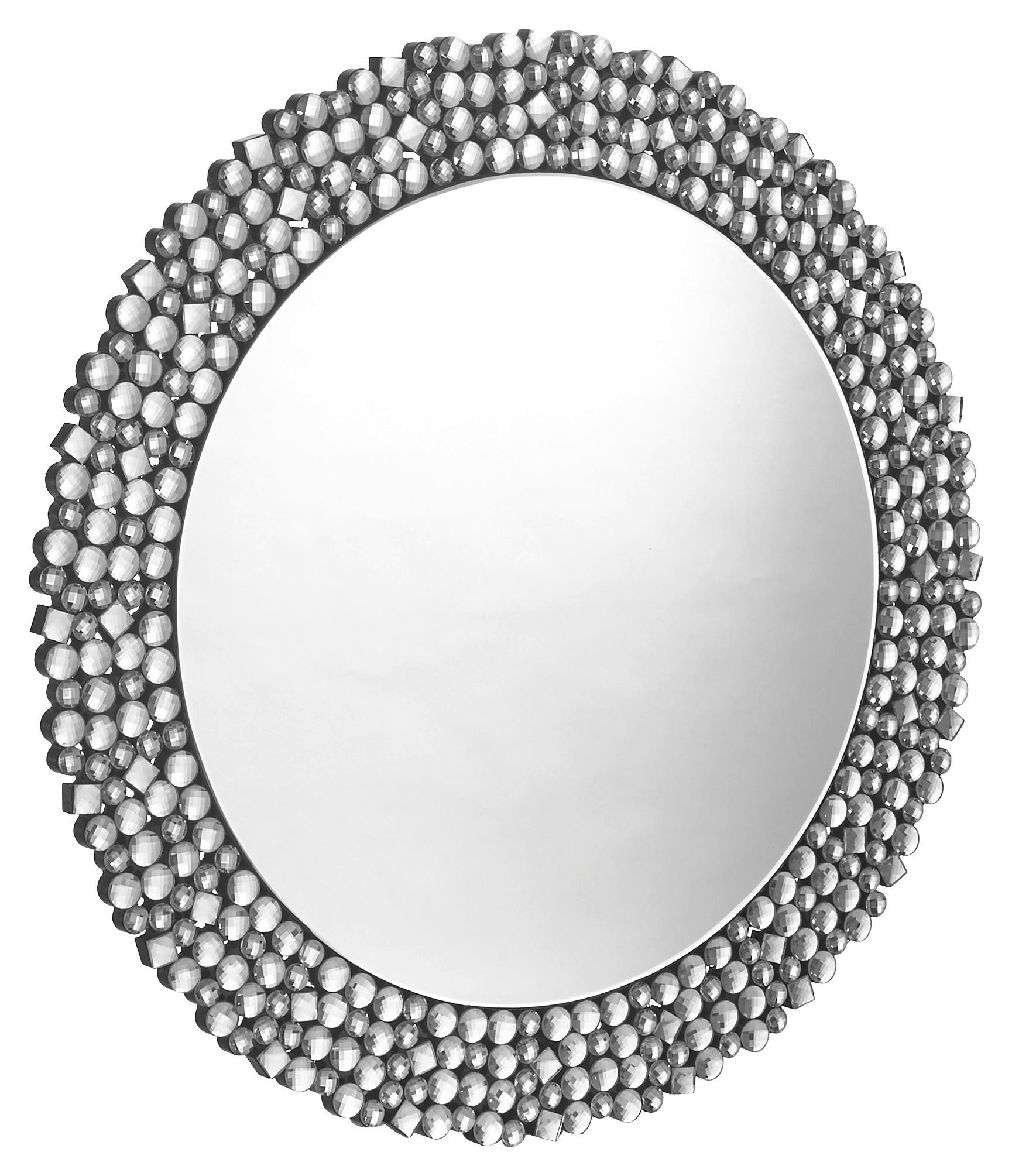 WANDSPIEGEL 80/80/1,9 cm    in rund  - Silberfarben, Design, Glas/Holzwerkstoff (80/80/1,9cm) - Xora