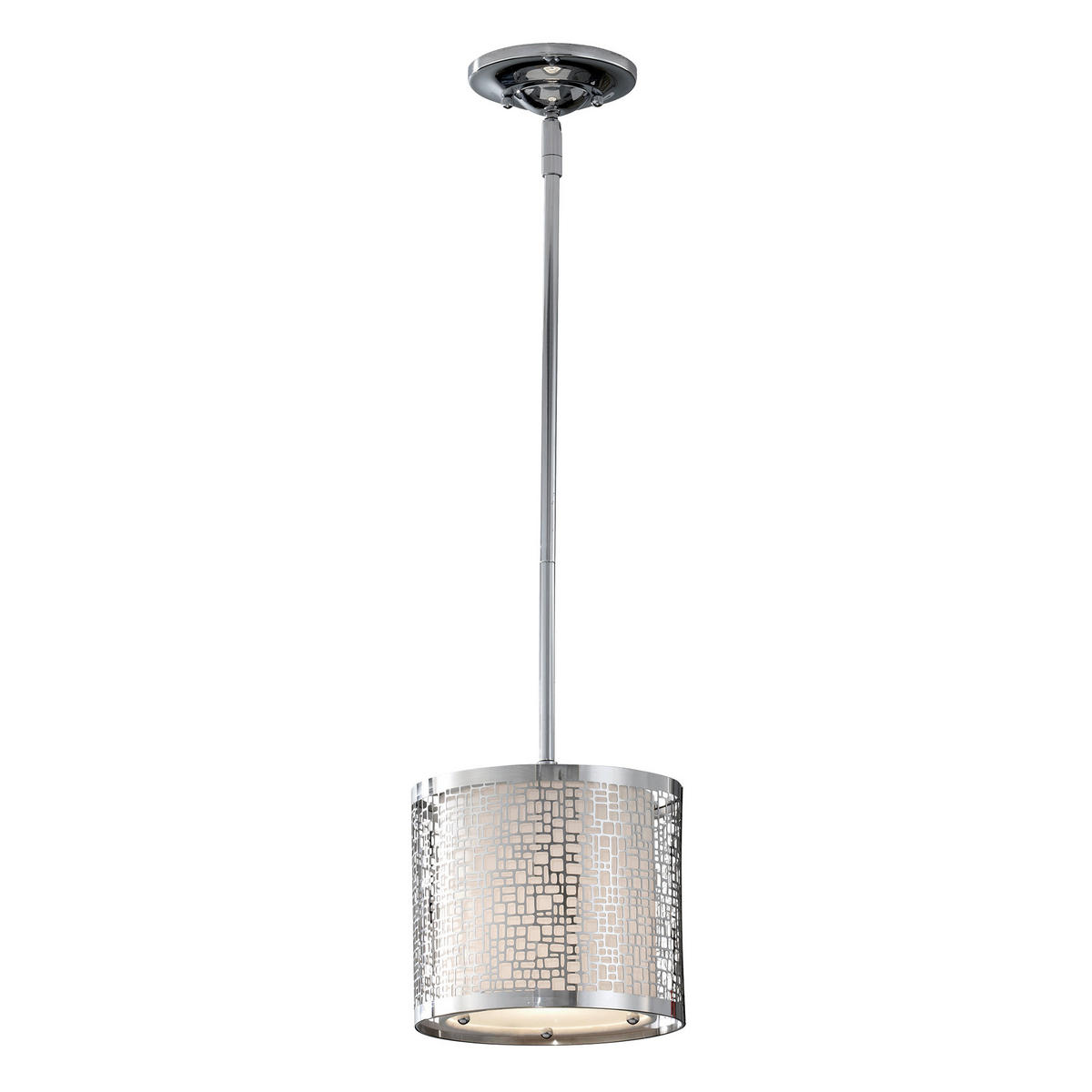 HÄNGELEUCHTE 20.3/24.1 cm    - Chromfarben, Design, Metall (20.3/24.1cm) - Elstead Lighting