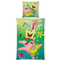 JUGENDBETTWÄSCHE SPONGEBOB Renforcé 135/200 cm  - Gelb/Rosa, Basics, Textil (135/200cm) - Herding