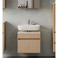 WASCHBECKENUNTERSCHRANK 60/54/35 cm  - Sandfarben/Eichefarben, KONVENTIONELL, Holzwerkstoff/Kunststoff (60/54/35cm) - Xora