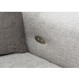 ECKSOFA in Chenille Hellgrau  - Chromfarben/Hellgrau, Design, Textil (301/207cm) - Xora