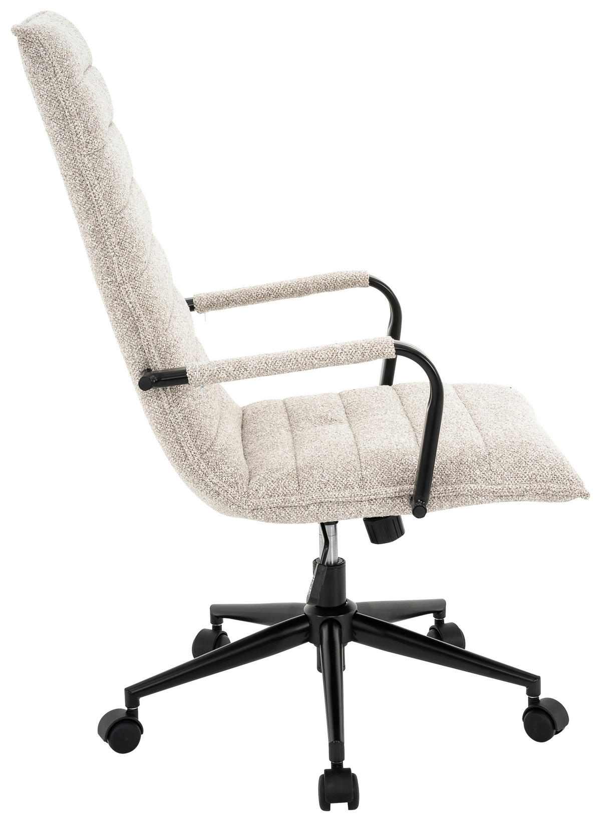 DREHSTUHL  in Webstoff Naturfarben, Schwarz  - Schwarz/Naturfarben, Design, Kunststoff/Textil (64/102-110/75,5cm) - Carryhome