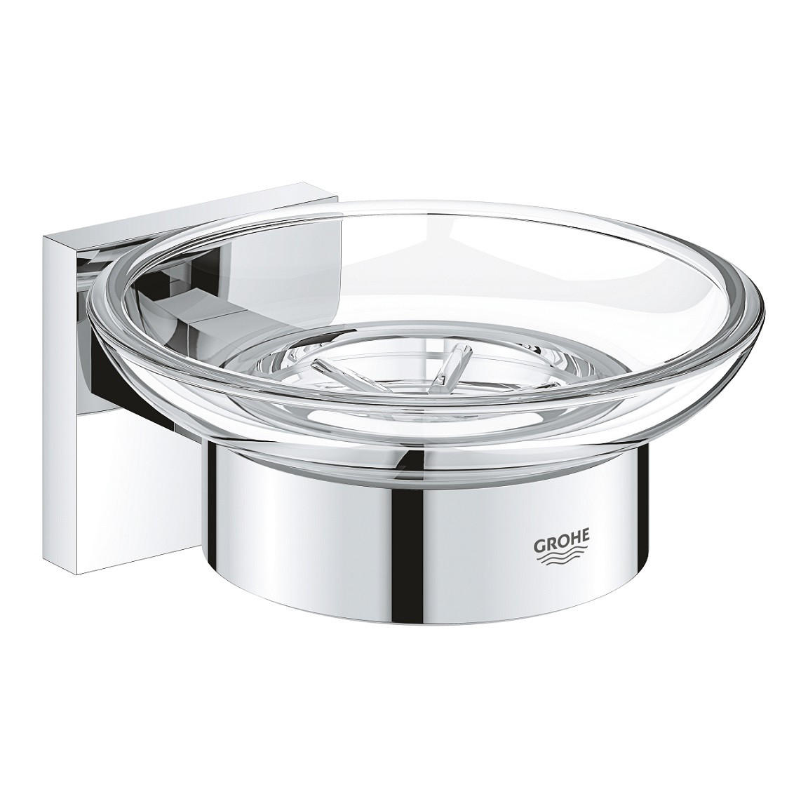 SZAPPANTARTÓ fém, Üveg  - króm, Basics, Üveg/fém (12,5/5,6cm) - Grohe