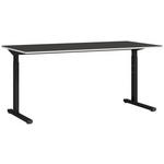 SCHREIBTISCH 160/80/70 cm  in Graphitfarben, Schwarz  - Schwarz/Graphitfarben, MODERN, Holzwerkstoff/Metall (160/80/70cm) - Novel