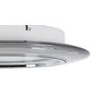 LED-DECKENLEUCHTE 35/6 cm   - Chromfarben/Transparent, Design, Kunststoff/Metall (35/6cm) - Novel