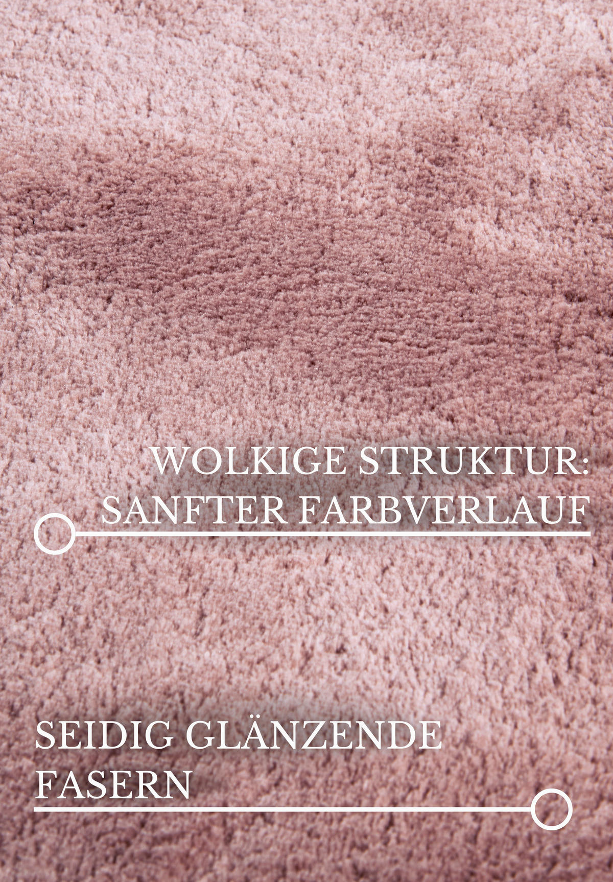 HOCHFLORTEPPICH 200 cm Kollektion 1899 Altrosa rund  - Altrosa, Design, Textil (200cm) - Villeroy & Boch