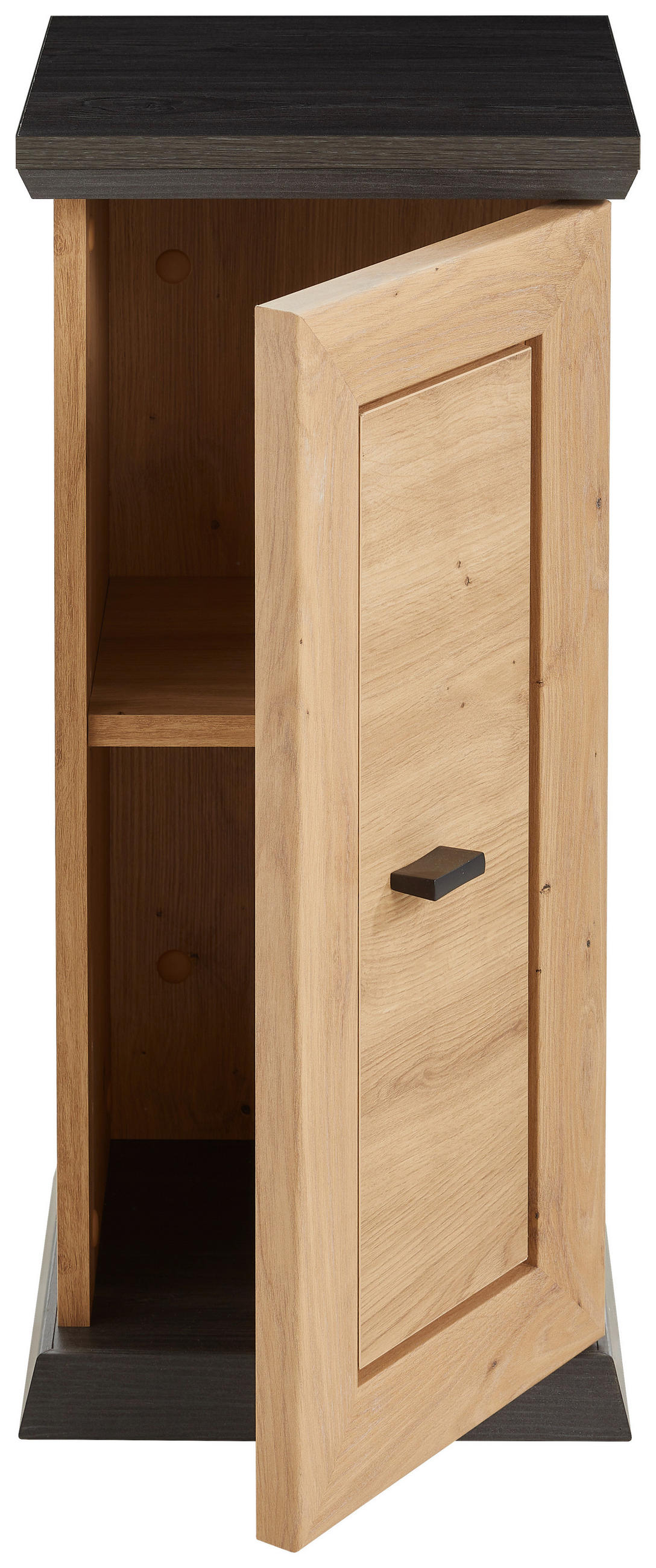 BLUMENSTÄNDER Holzwerkstoff - Dunkelgrau/Eiche Artisan, LIFESTYLE, Holzwerkstoff (30/65/30cm) - Xora