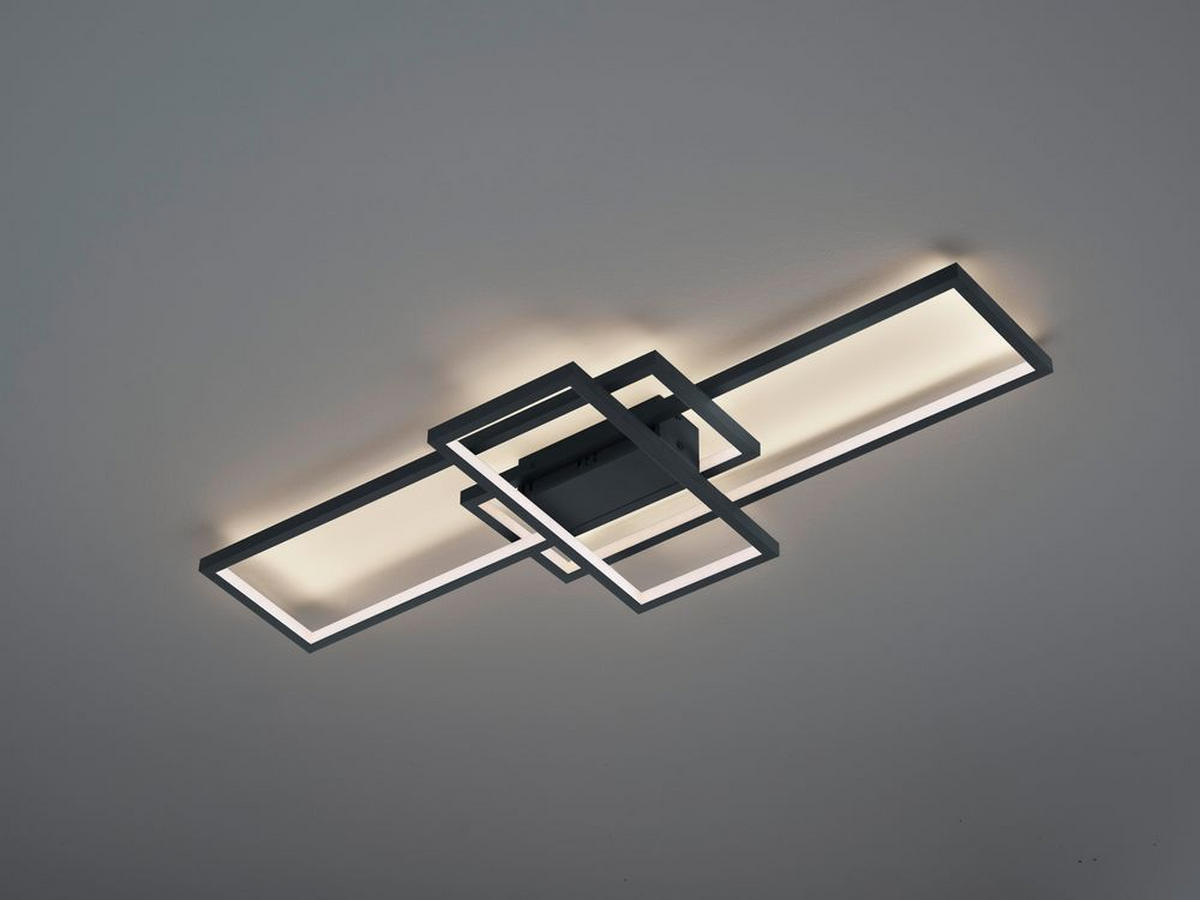 LED-DECKENLEUCHTE Thiago 104/42/8,5 cm  - Anthrazit, Design, Metall (104/42/8,5cm) - Trio Leuchten