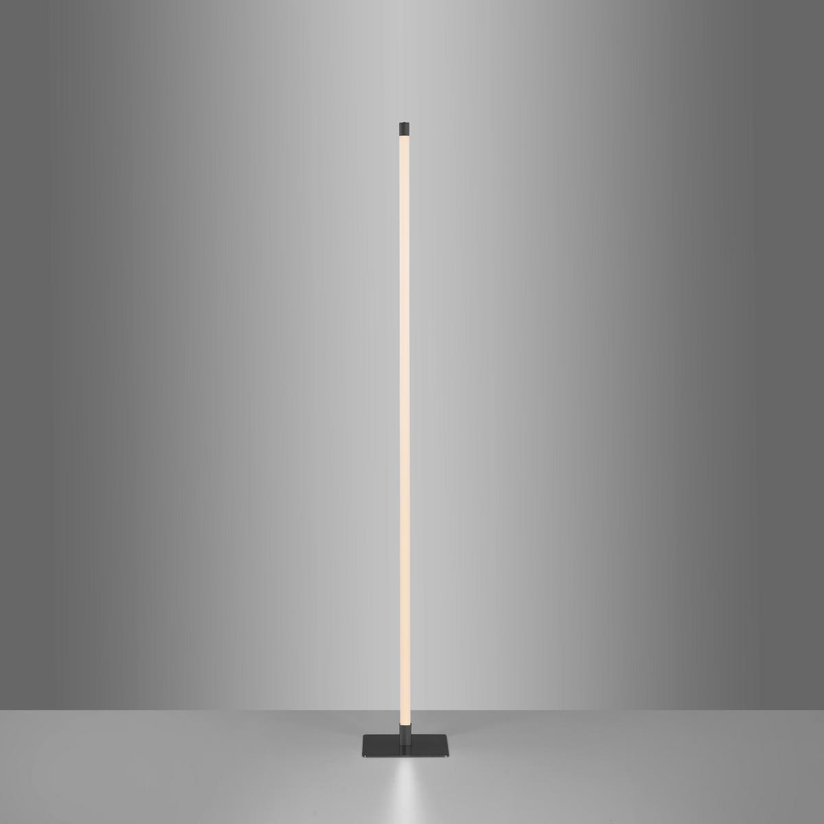 PODNA LED LAMPA - crna, Dizajnerski (20,5/20,5/149,5cm)
