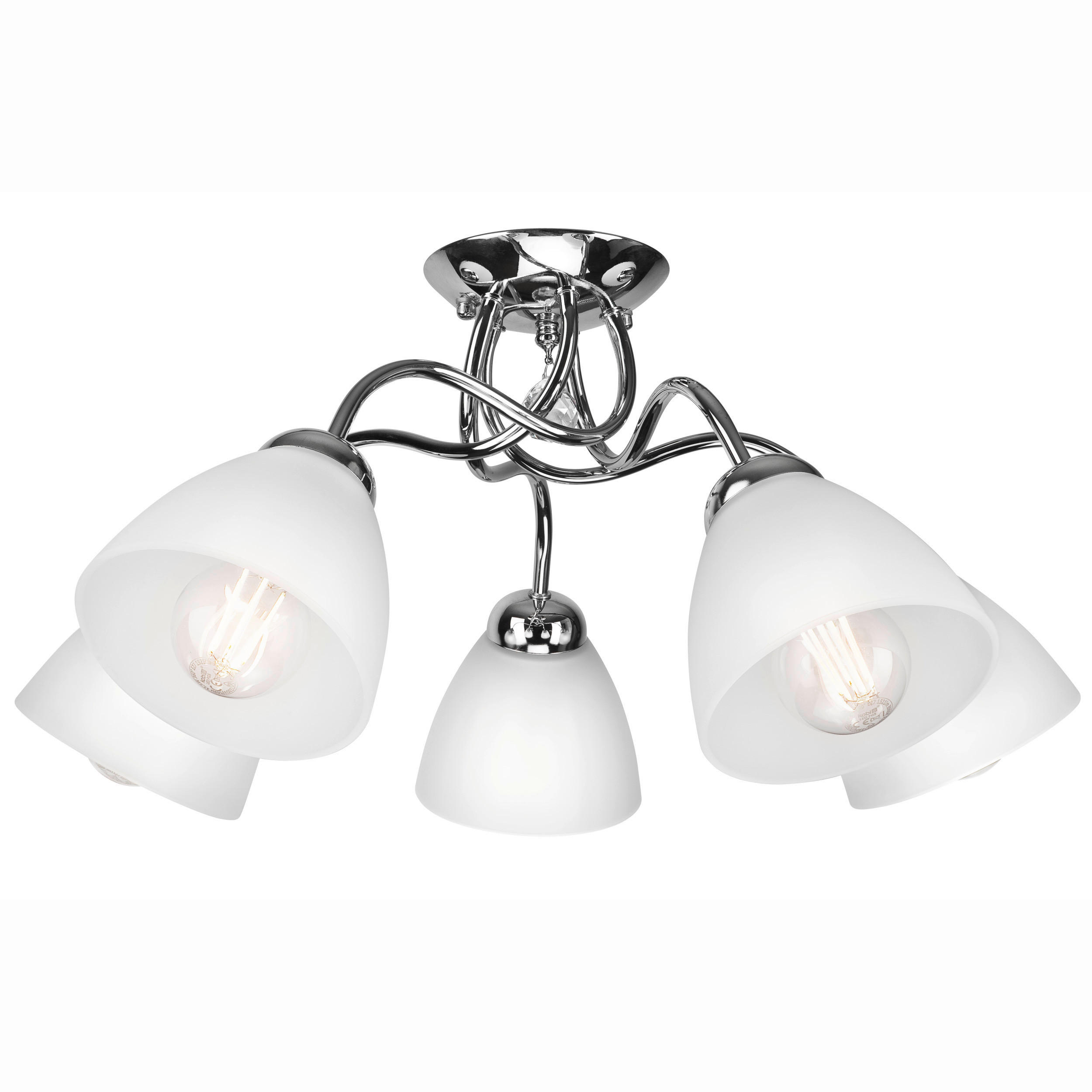 HÄNGELEUCHTE 60/31 cm  - Chromfarben, KONVENTIONELL, Metall (60/31cm)