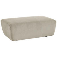 HOCKER in Textil Naturfarben  - Schwarz/Naturfarben, Design, Kunststoff/Textil (115/44/74cm) - Beldomo Style