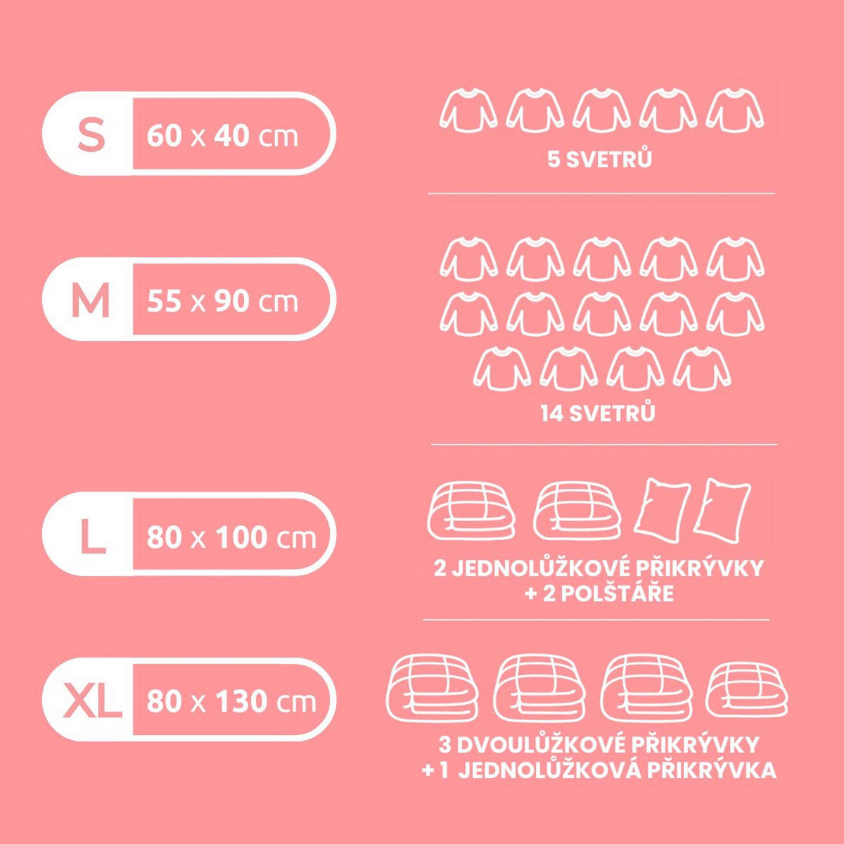 VAKUOVÝ PYTEL - Basics (55/90cm)