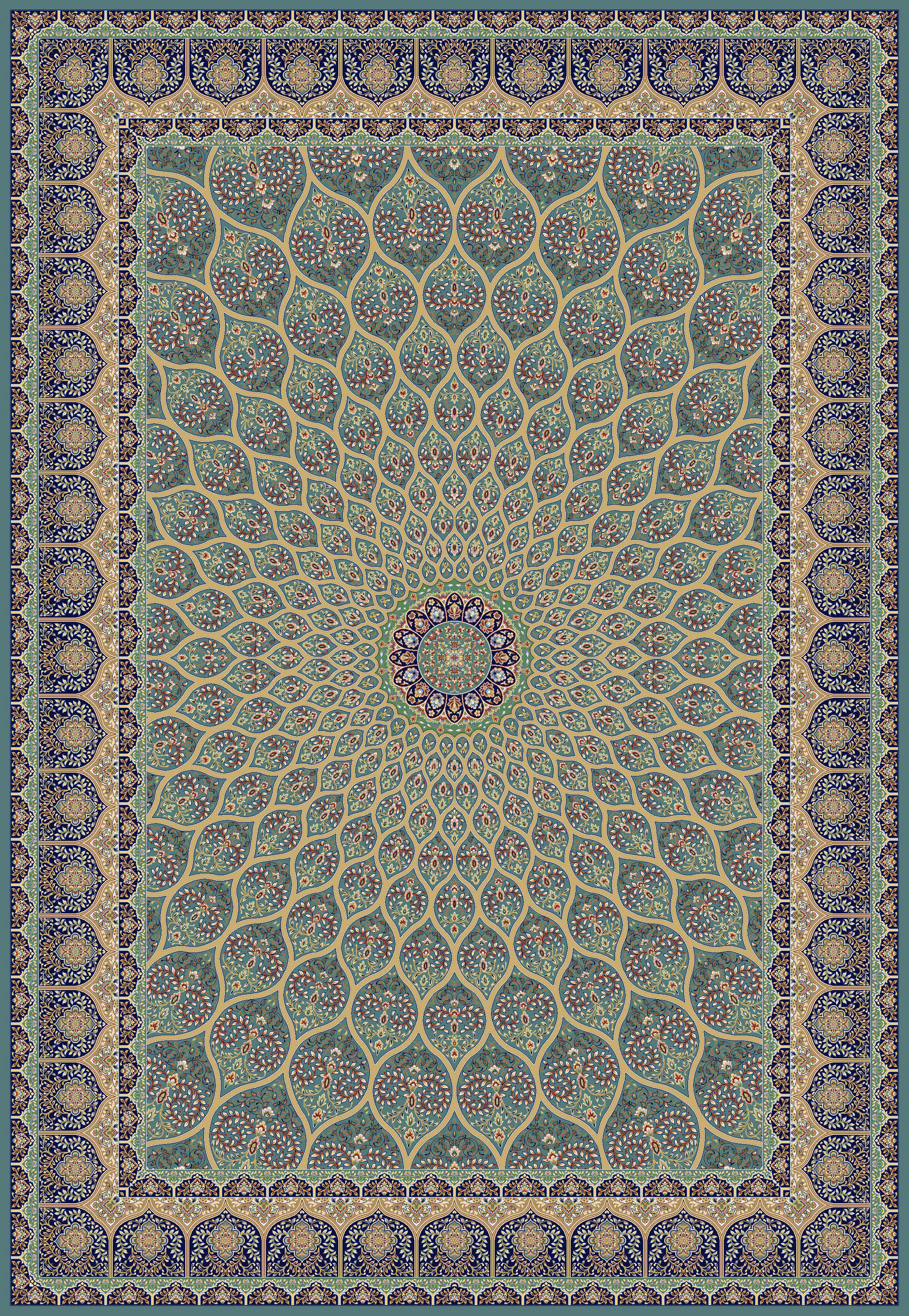 VINTAGE KOBEREC, 200 cm zelená - zelená, Design, textil (200cm) - Dieter Knoll