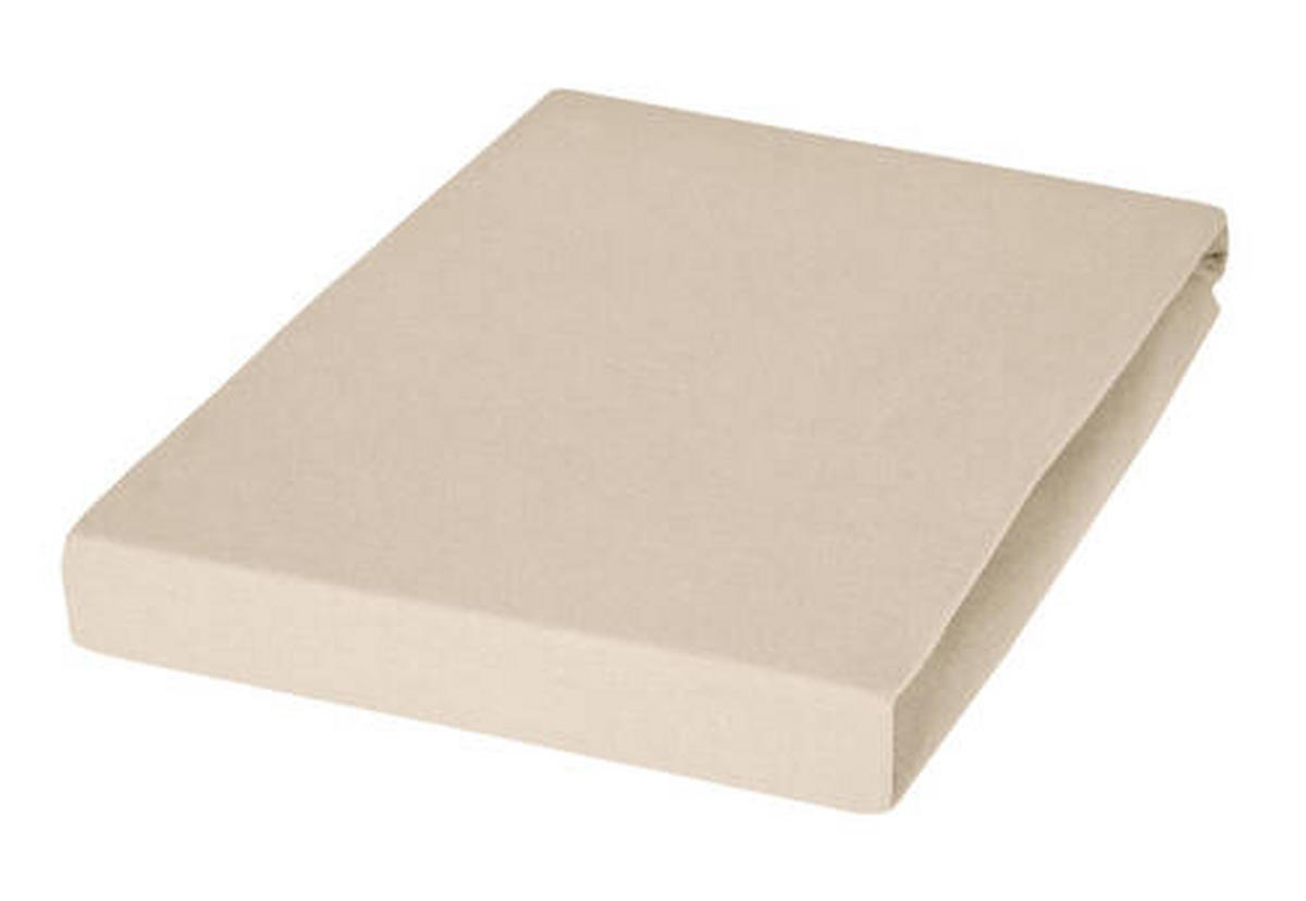 SPANNBETTTUCH Jersey  - Naturfarben, Basics, Textil (100/200cm) - Janine