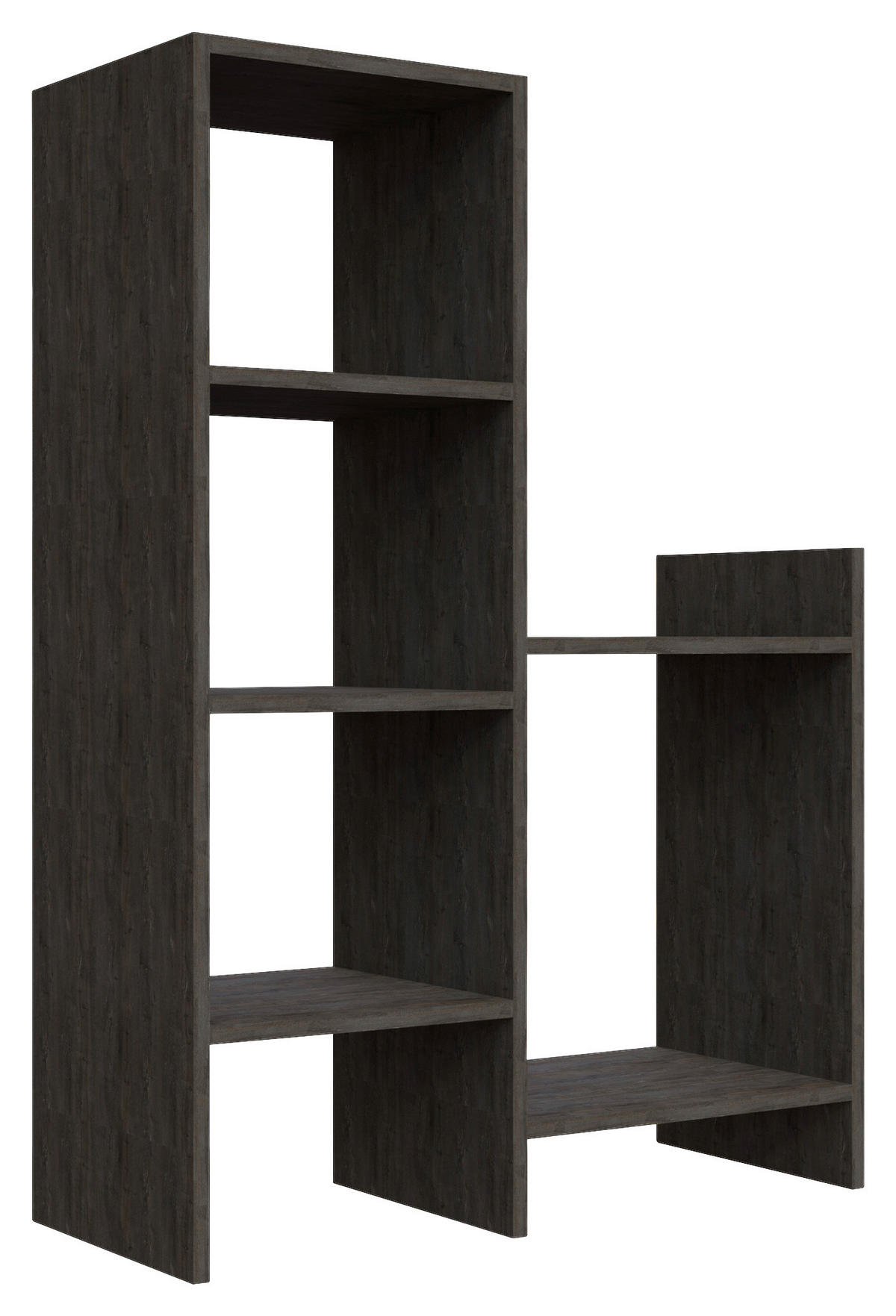 REGÁL NA BOTY, tmavý dub, 85,6/120/35,6 cm - tmavý dub, Design, kompozitní dřevo (85,6/120/35,6cm) - Livetastic