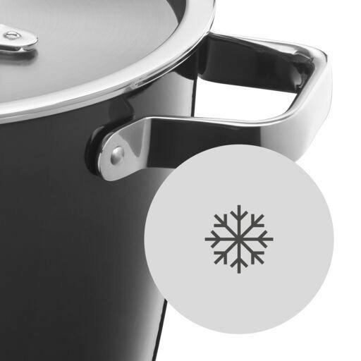 LONEC ZA MESO   4,7 l  kovina, naravni materiali   - barve nerjavečega jekla/črna, Basics, kovina/naravni materiali (22/14cm) - WMF
