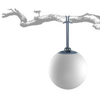 LED-HÄNGELEUCHTE 24/24/24 cm  - Transparent/Weiß, KONVENTIONELL, Kunststoff (24/24/24cm) - New Garden