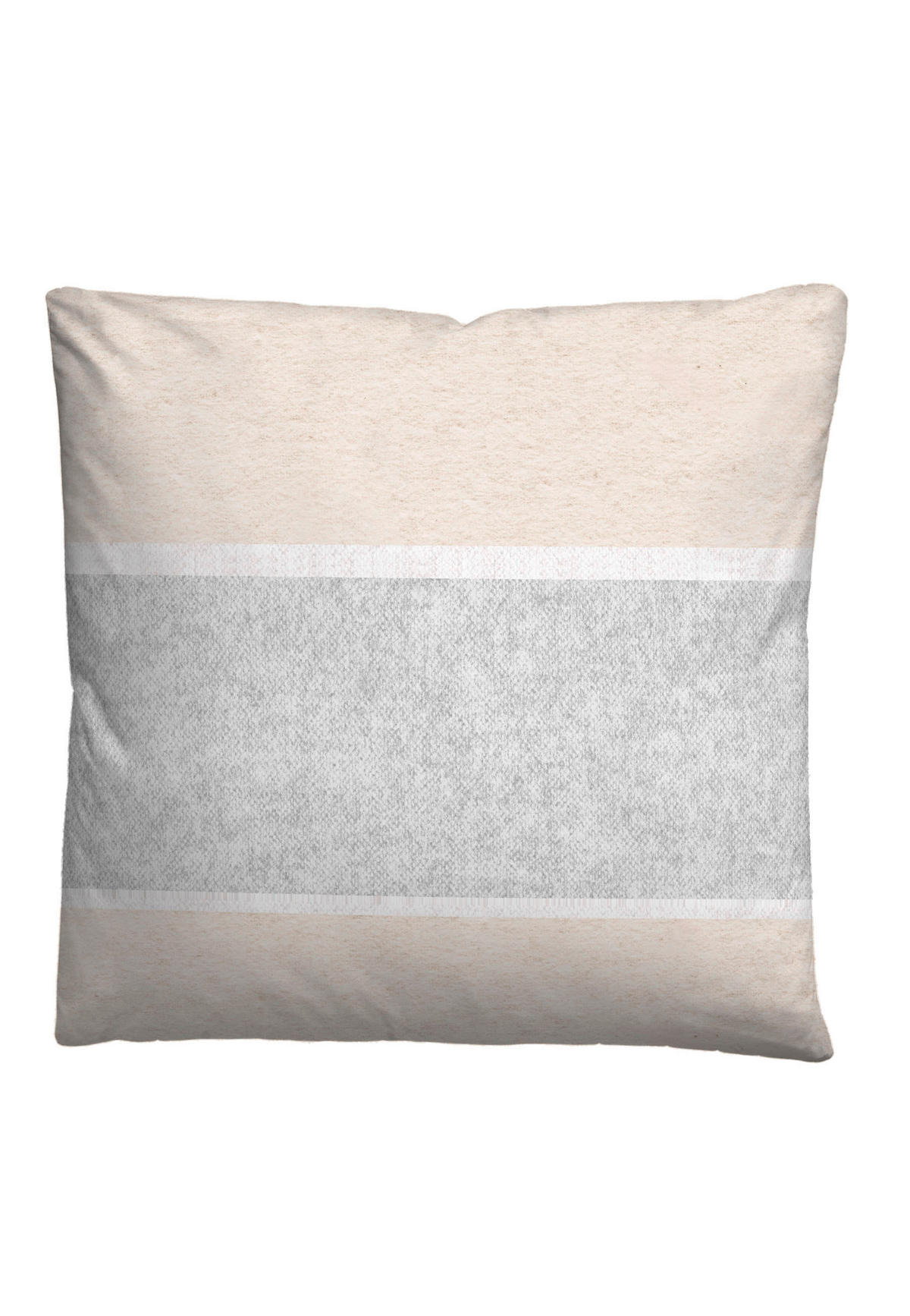 BETTWÄSCHE Flanell 135/200 cm  - Beige/Hellgrau, Design, Textil (135/200cm) - Novel