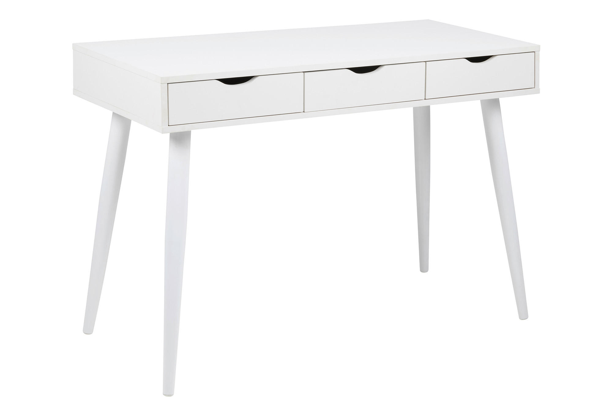 RADNI STO  bela   - bela, Dizajnerski, metal/pločasti materijal (110/77,1/50cm) - Carryhome