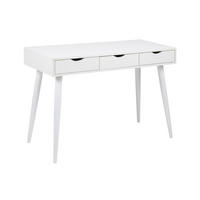 RADNI STO  bela   - bela, Dizajnerski, metal/pločasti materijal (110/77,1/50cm) - Carryhome