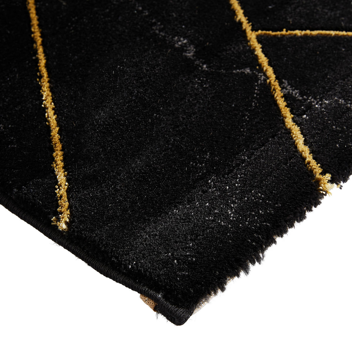 VÄVD MATTA 120/170 cm Marble  - grå/svart, Design, textil (120/170cm) - Novel