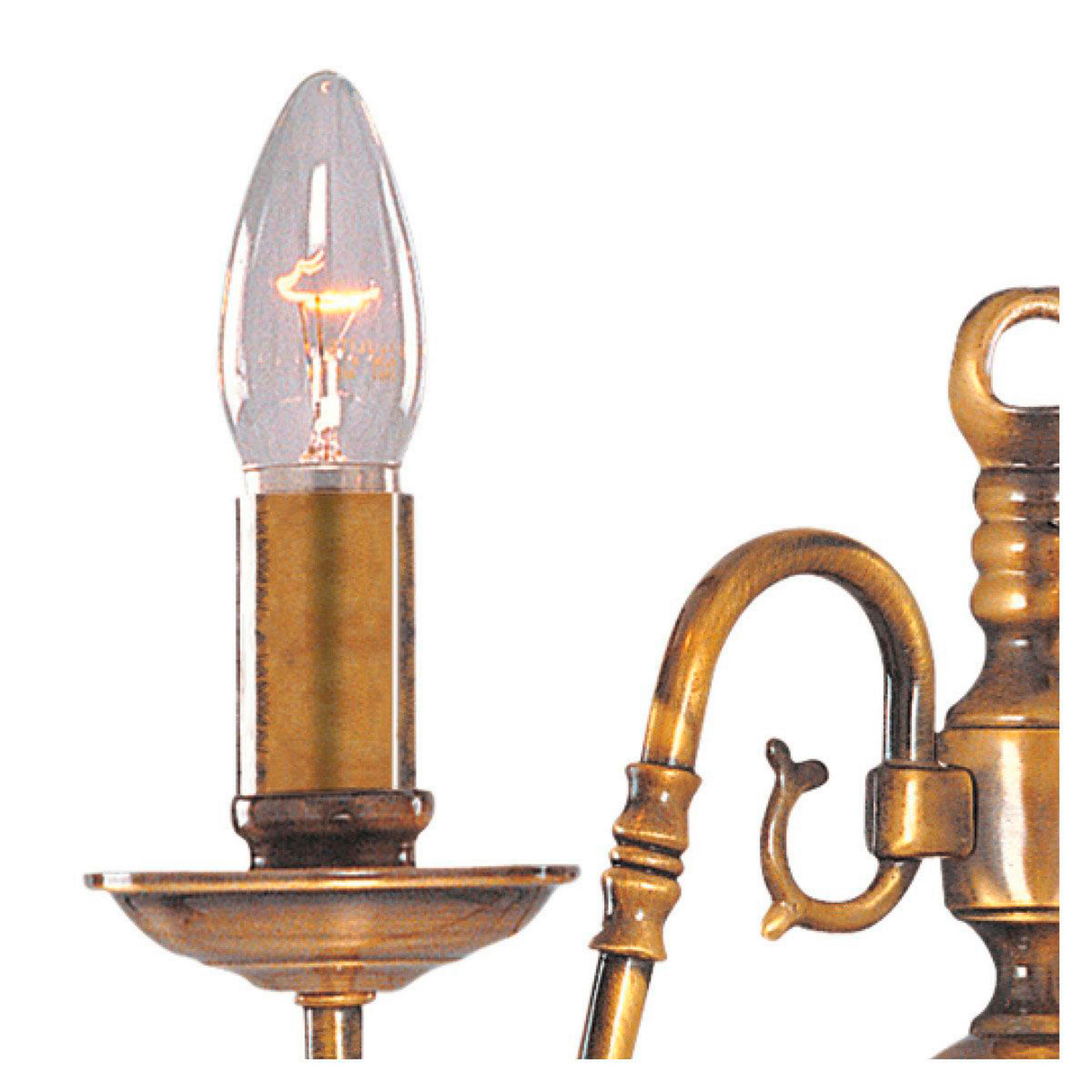 WANDLEUCHTE Flemish 30/20 cm   - Messingfarben, Basics, Metall (30/20cm) - Searchlight