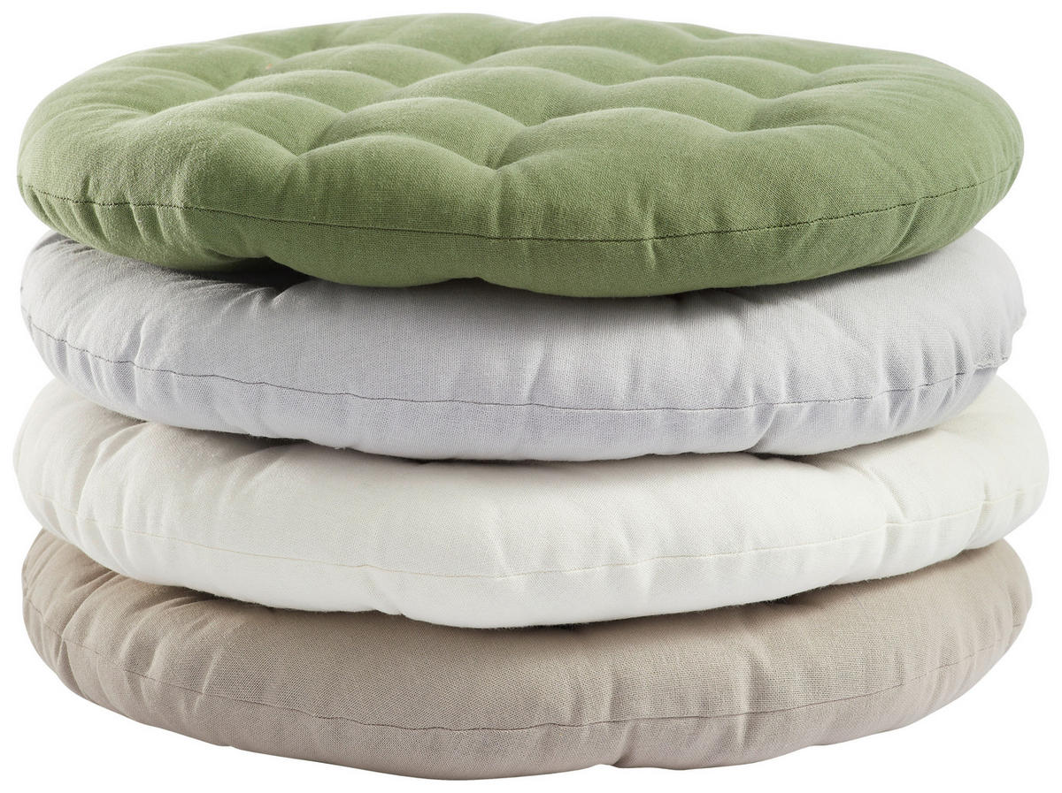 PERNĂ PENTRU ȘEZUT   40 cm  - alb, Design, textil (40cm) - Esposa