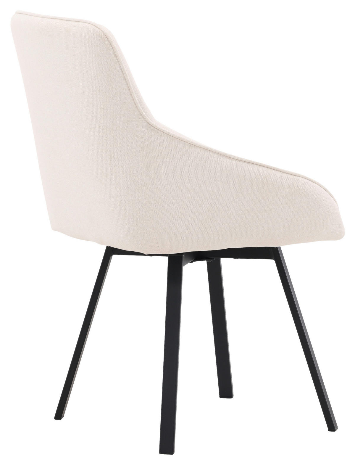 STUHL-SET 2 Stück  in Stahl Textilgeflecht Metall, Textil  - Beige/Schwarz, Design, Textil/Metall (55/88/60cm) - Livetastic