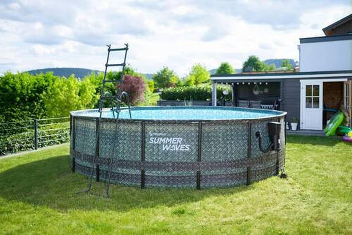POOL PGP4A01648B 488/122 cm  - Grau, KONVENTIONELL, Kunststoff (488/122cm)