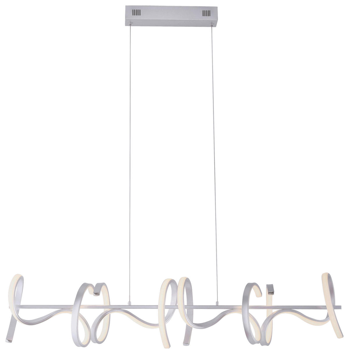 LUSTRĂ LED 99/21/135 cm  - argintiu, Design, metal (99/21/135cm)