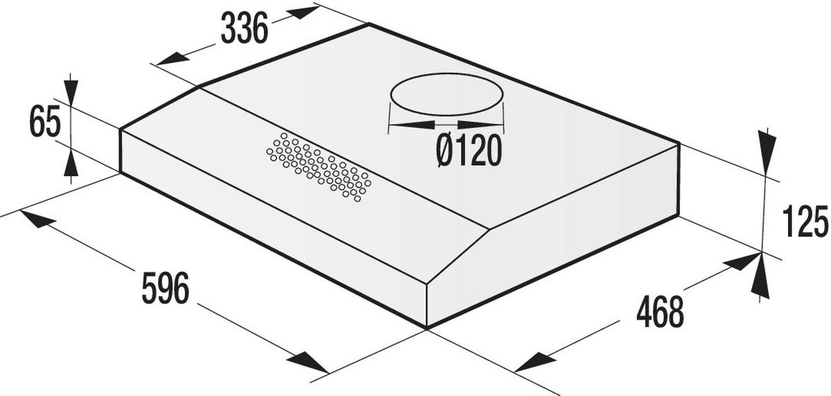NAPA WHU629EX/S - siva, Basics, metal (59,6/12,5/46,8cm) - Gorenje