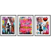 KUNSTDRUCK 30/40 cm  - Multicolor/Schwarz, LIFESTYLE, Holzwerkstoff (30/40cm) - Monee