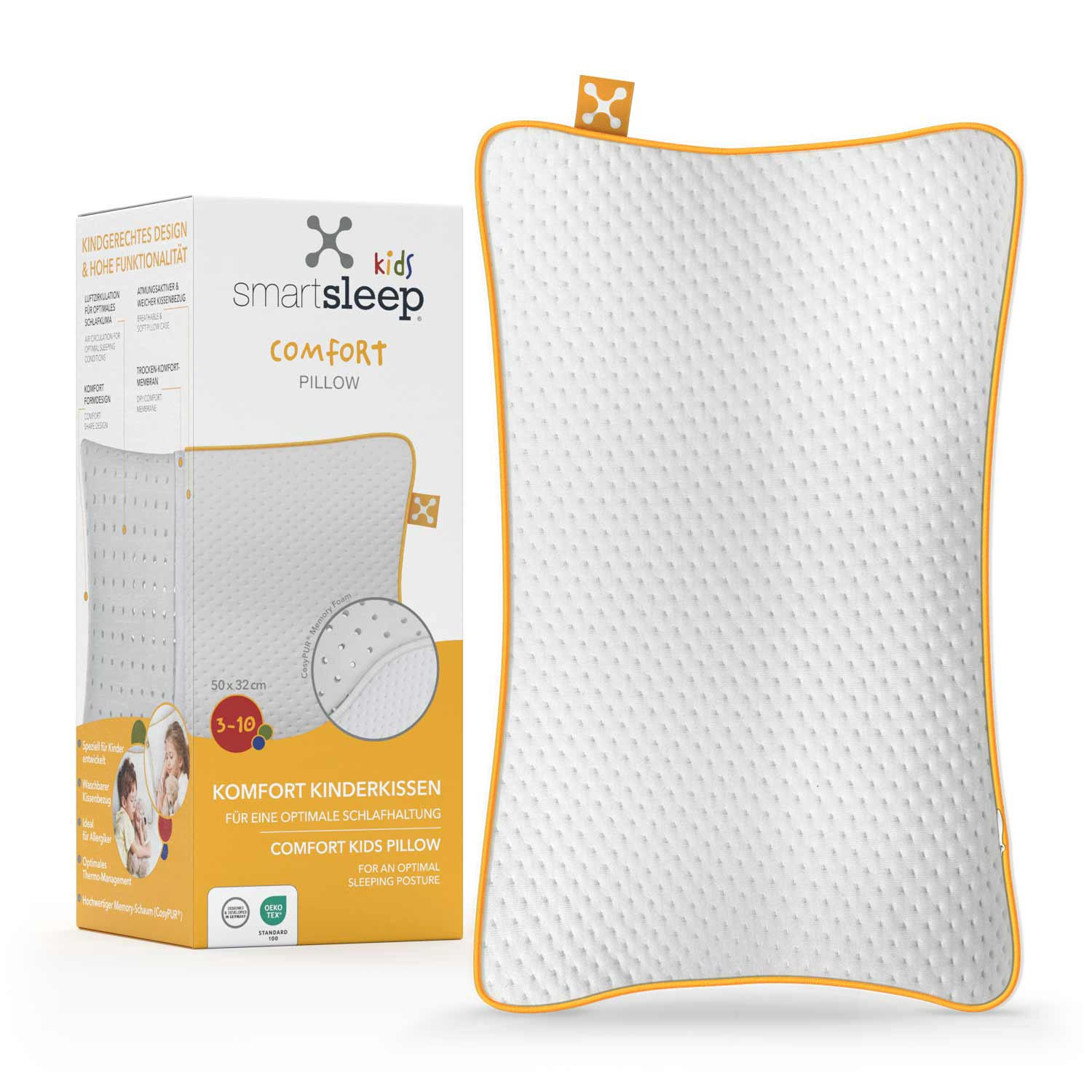 KINDER NACKENKISSEN COMFORT  - Basics, Textil (50/6/32cm) - Smartsleep