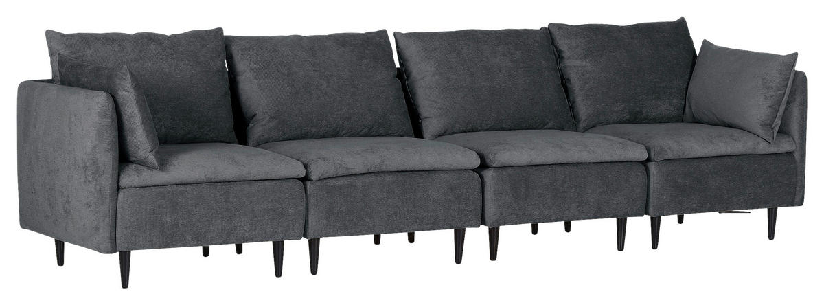 SOFFMODUL i flatväv antracit  - svart/antracit, Klassisk, trä/textil (83/72/83cm) - MID.YOU