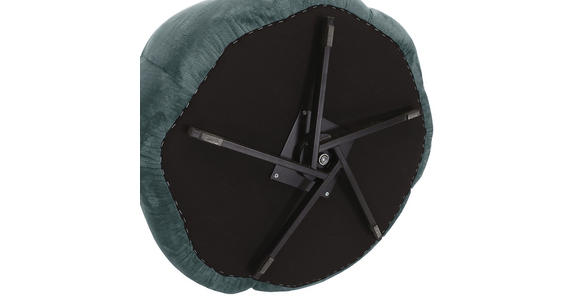 COCKTAILSESSEL - Petrol/Schwarz, LIFESTYLE, Textil/Metall (97/76/90cm) - Landscape