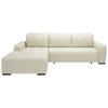 ECKSOFA in Mikrofaser Beige  292/185 cm  - Beige/Schwarz, MODERN, Textil/Metall (292/185cm) - Livetastic
