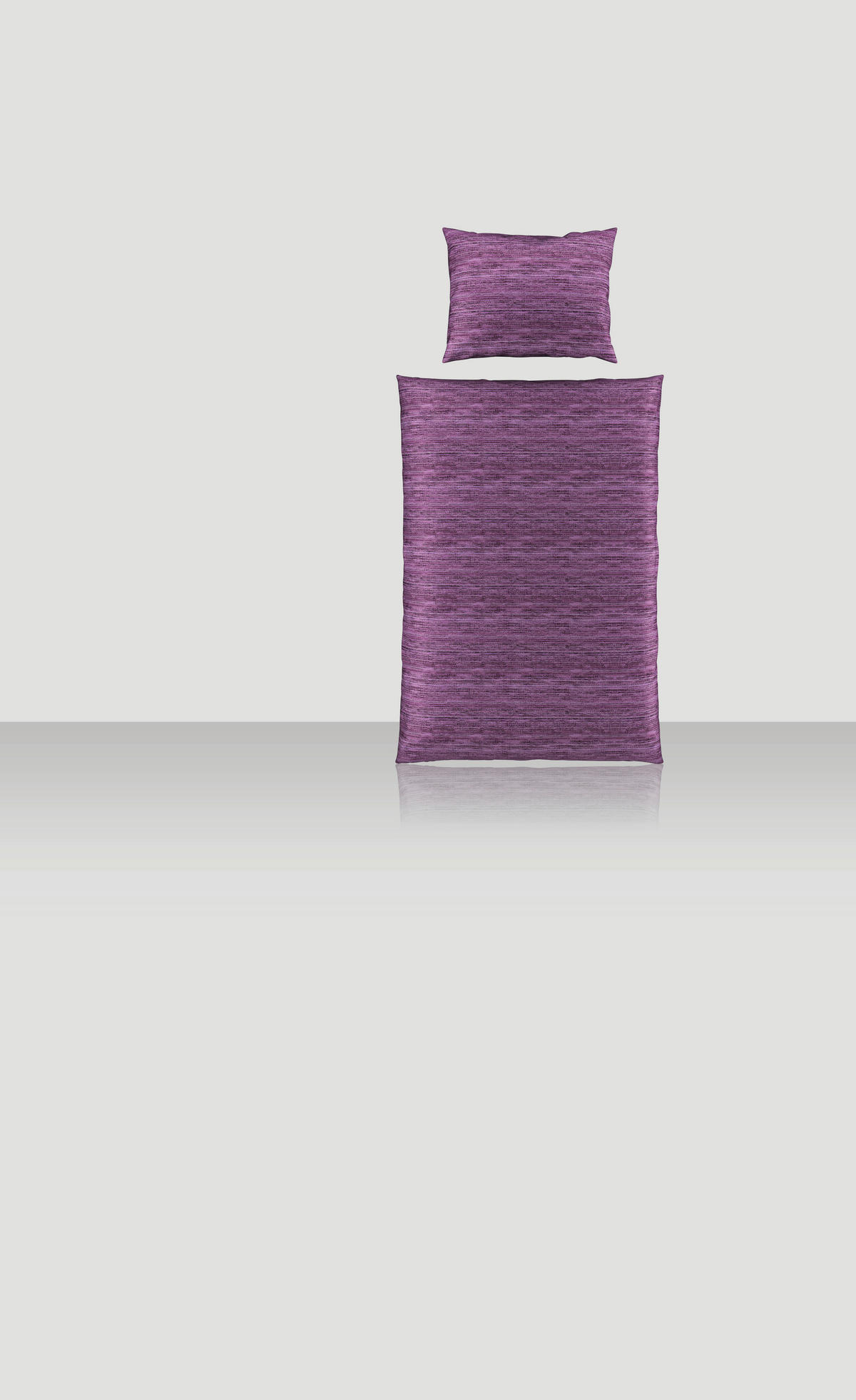 POSTELJNINA CARO 140/200 cm saten sivovijolična  - sivovijolična, Konvencionalno, tekstil (140/200cm) - Novel