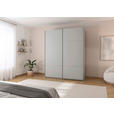 SCHWEBETÜRENSCHRANK 162/223/68 cm 2-türig Grau  - Alufarben/Grau, KONVENTIONELL, Holzwerkstoff/Metall (162/223/68cm) - Novel