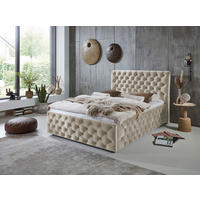 PAT TAPIțAT 140/200 cm  in bej  - bej/negru, Konventionell, plastic/textil (140/200cm) - Carryhome