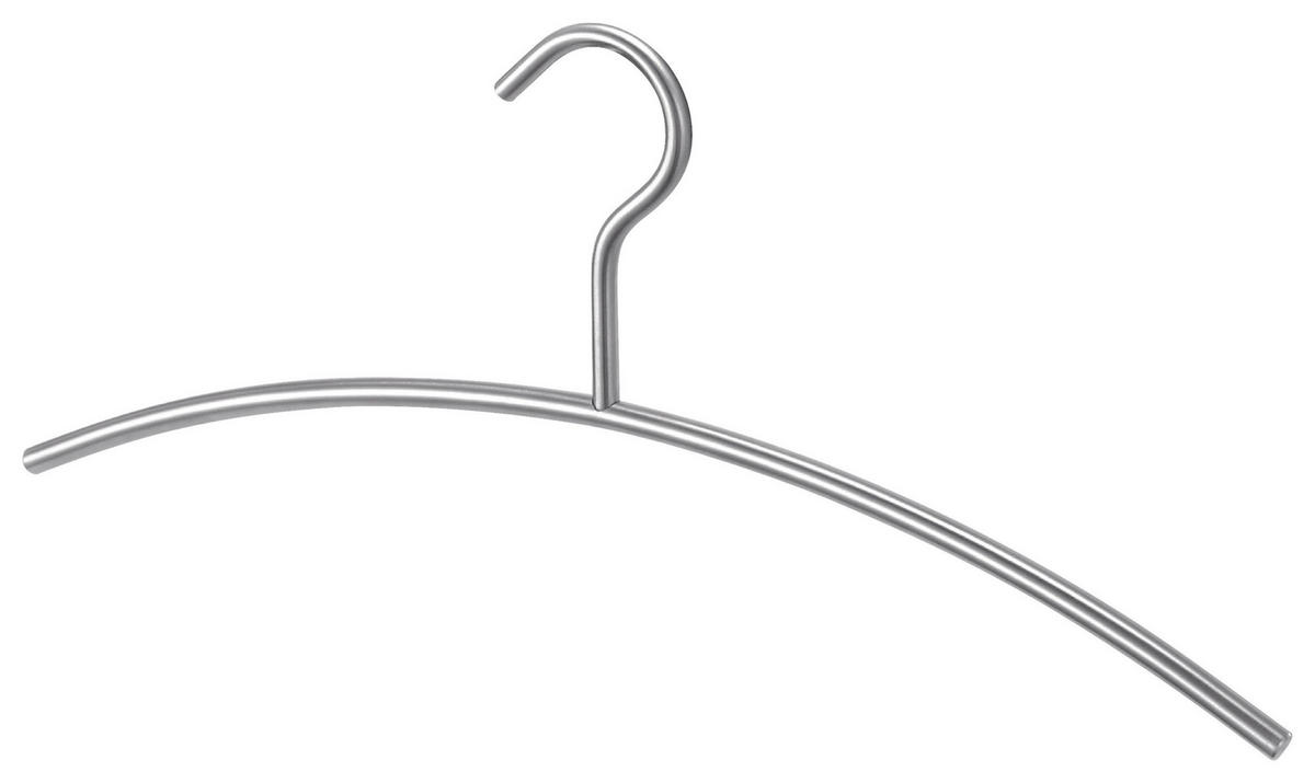 KLEIDERBÜGEL Metall  - Edelstahlfarben, Design, Metall (43cm) - Zack