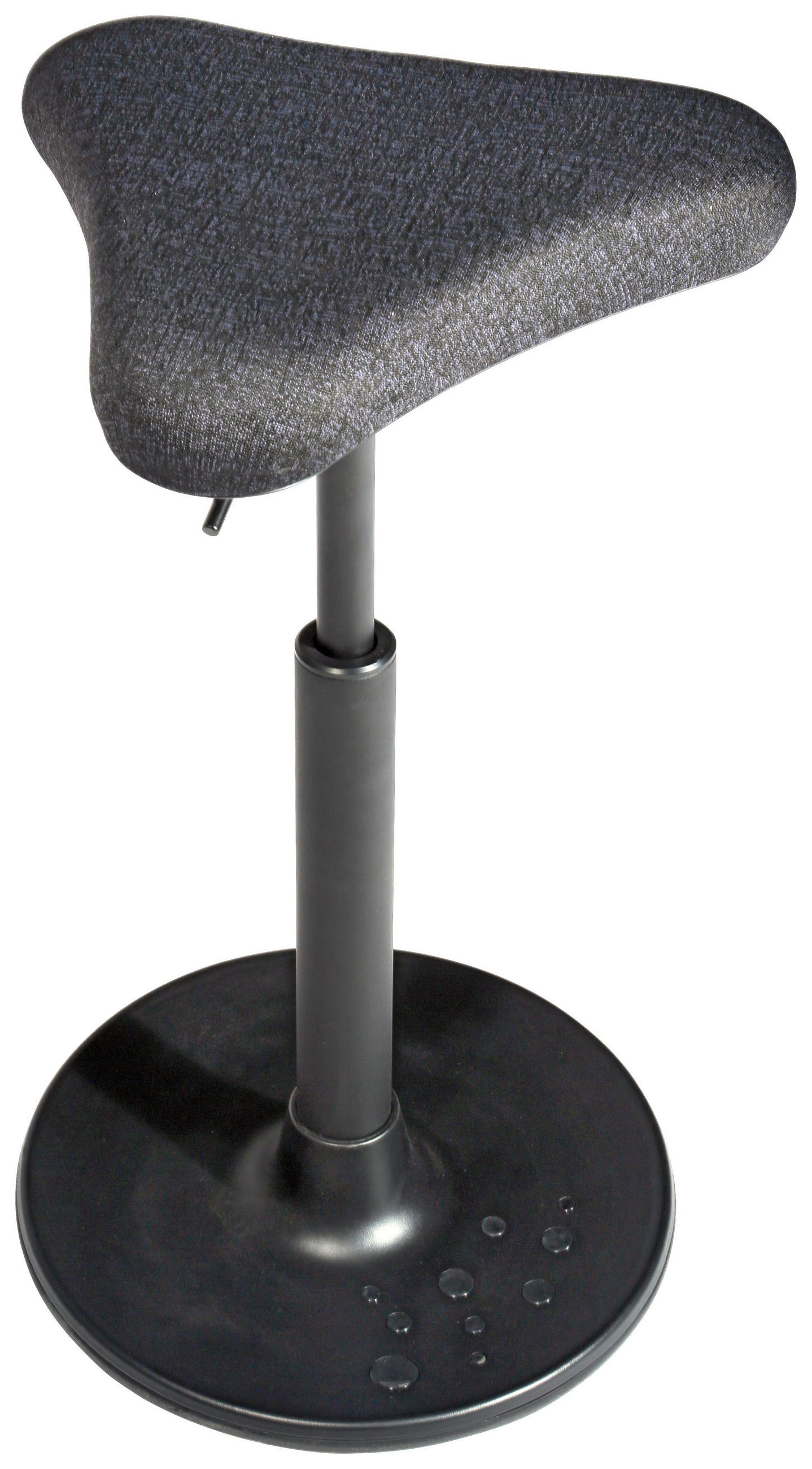 BÜROHOCKER Schwarz  - Schwarz, KONVENTIONELL, Kunststoff/Textil (35/57-77/35cm) - Topstar