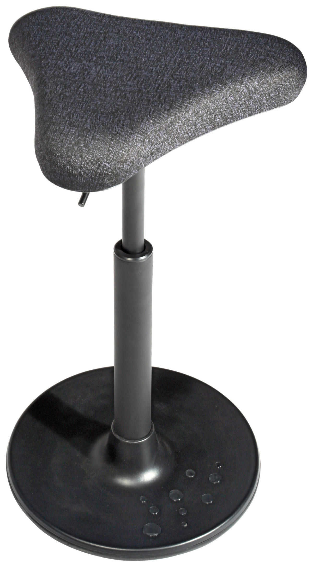 BÜROHOCKER Schwarz  - Schwarz, KONVENTIONELL, Kunststoff/Textil (35/57-77/35cm) - Topstar