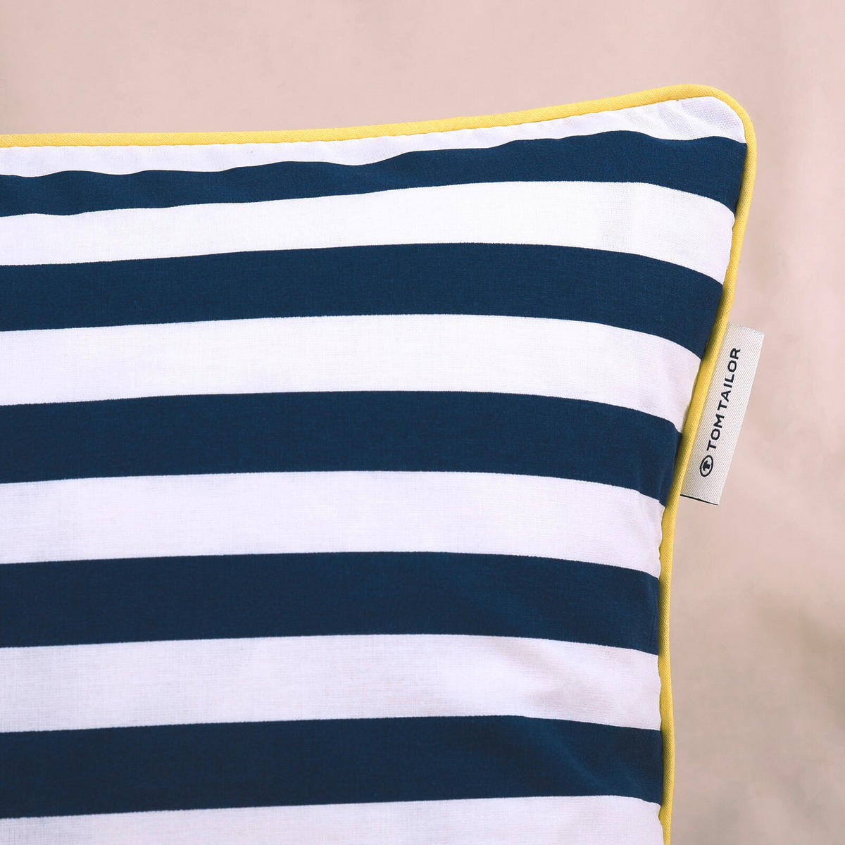 KISSENHÜLLE 40/40 cm  - Blau, Basics, Textil (40/40cm) - Tom Tailor